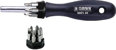 Magnetische schroevendraaier met set van 12 bits