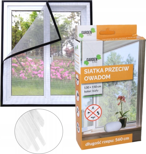 Wit insectengaas voor raam 150 × 180 cm