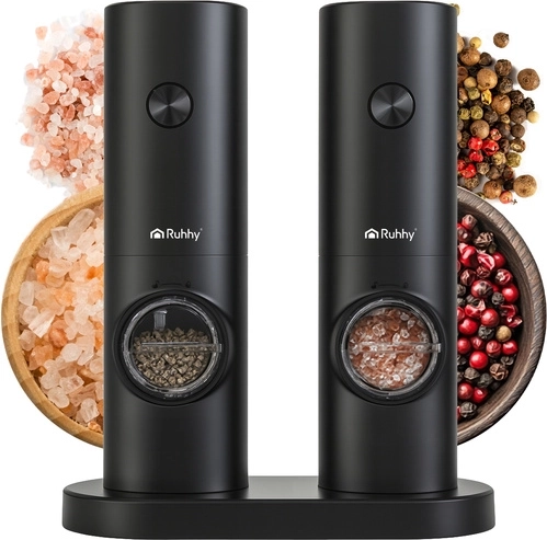Elektrische peper- en zoutmolen Ruhhy - 2 stuks