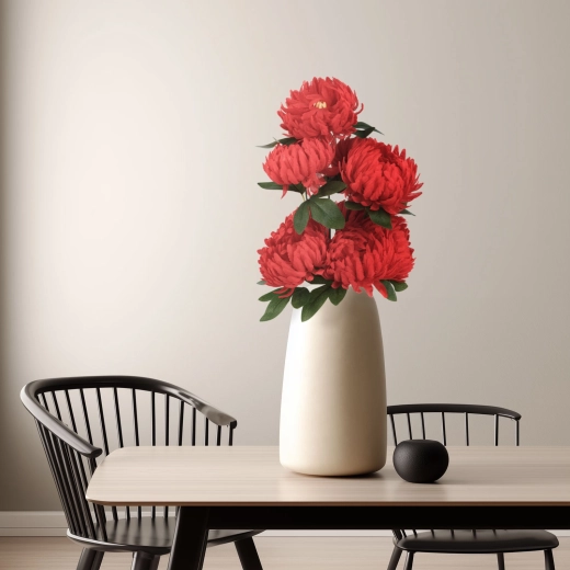 Kunstchrysant rood 12 × 58 cm