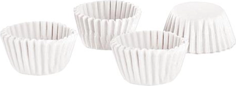 Papieren vormpjes voor mini-muffins TORO, wit, 100 stuks