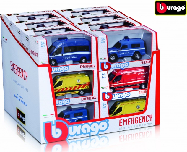 Bburago 1:50 Assortiment hulpvoertuigen