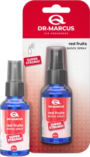 Dr. Marcus Shock Spray luchtverfrisser met de geur van rood fruit