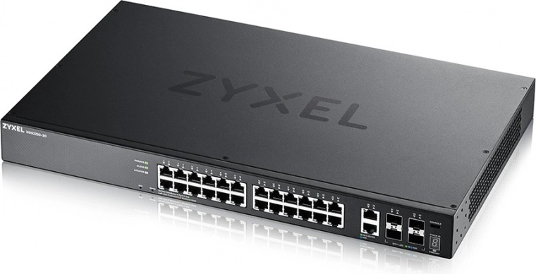 Zyxel XGS2220-30 L3-switch 24×1G RJ45, 2×10G Multi‑Gig RJ45, 4×10G SFP+ uplink
