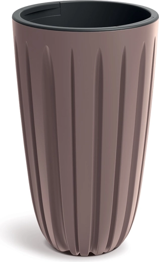 Bloempot Wario 29 cm marsala met binneninzet