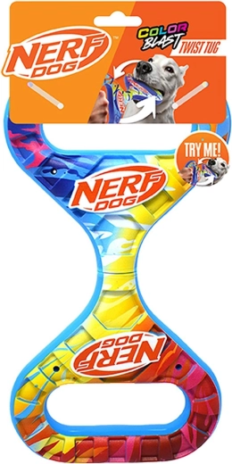 Nerf Dog roterend trektouw Infinity met gekleurde greep 27 cm