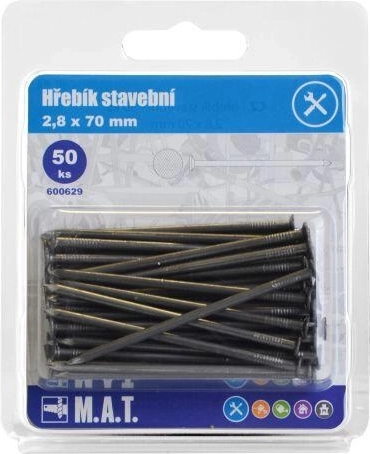 Bouwspijkers 70 × 2,8 mm, 50 stuks