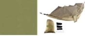 Toeristische hangmat RANGER met muggennet olive