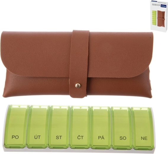 Wekelijkse pillenorganizer van UH met etui (CZ)