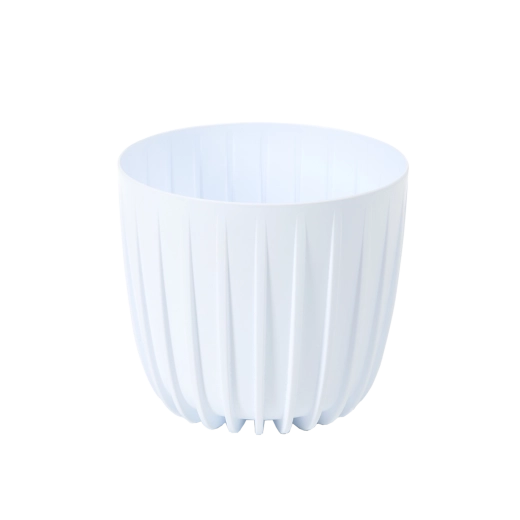 Lage bloempot Mira 180 wit