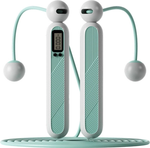 Merco digitale draadloze fitnessspringtouw blauw 2-in-1 - 1 stuk