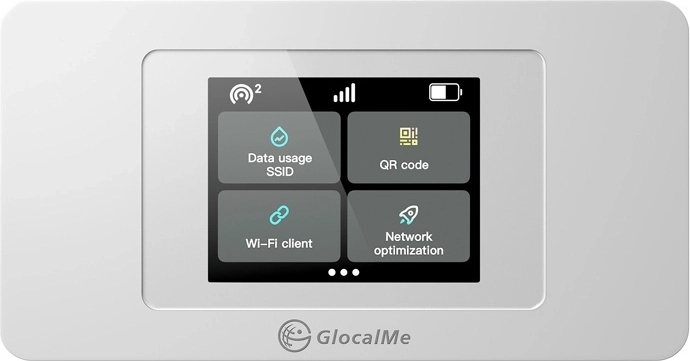 Draagbare 4G/LTE Wi‑Fi-router GlocalMe Duoturbo met Cloud SIM