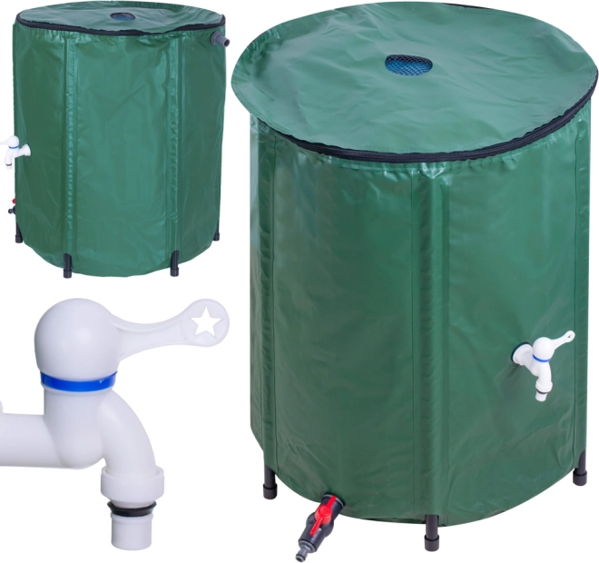 Opvouwbare regenton met kraan 200 l