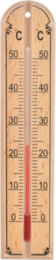 Houten kamerthermometer 20 cm