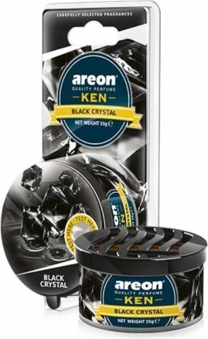 Areon Ken Black Crystal luchtverfrisser voor in de auto 35 g (blister)