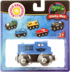 Maxim houten diesellocomotief