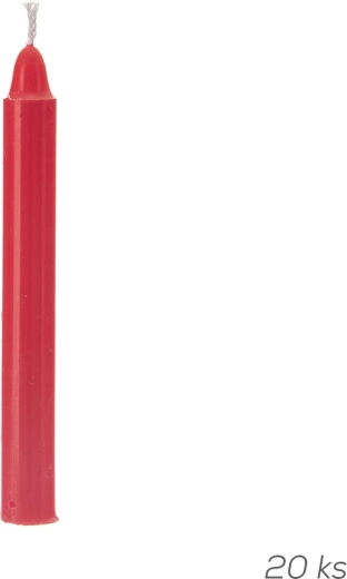 Reservekaarsen voor engelenklok rood – 20 stuks