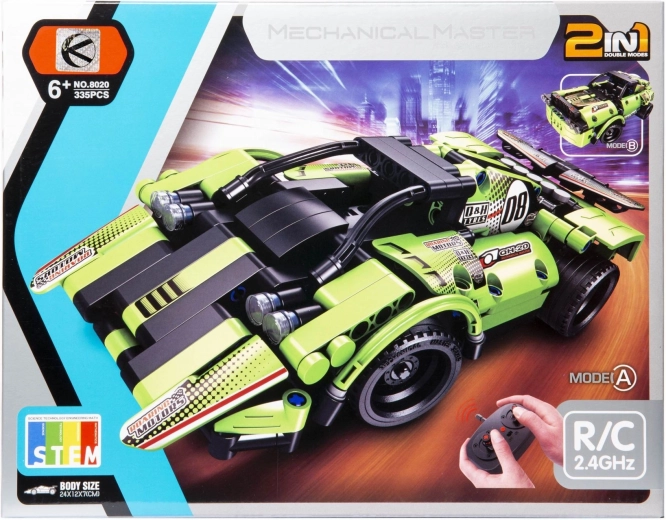 Constructiespeelgoed RC-auto 2-in-1 - 1 stuk