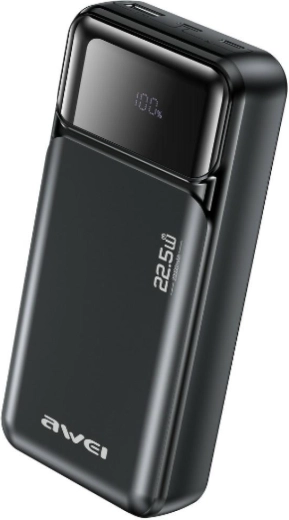 AWEI-powerbank 20000 mAh 22,5 W PD met 2 USB-C