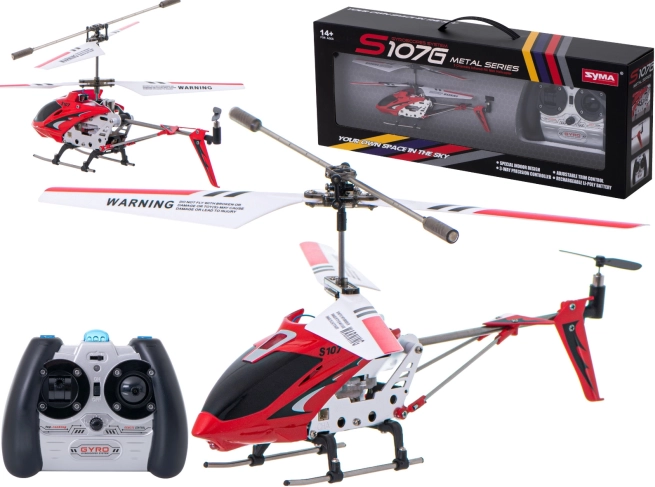 RC helikopter Syma S107G – Rood