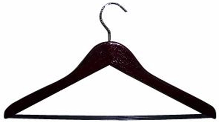 Houten kledinghanger mahonie 44,5 × 23 × 1 cm