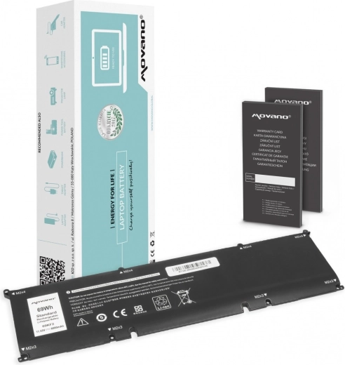 Movano-accu voor Dell Alienware M15/M17 R3/R4, Precision 5550 en XPS 9500/9510 (69Wh, 6000mAh)