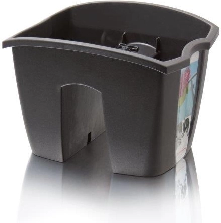 Balkonbak voor reling Crown 24,2 cm antraciet
