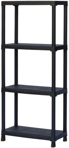 Kunststof stelling 600 × 300 × 1330 mm, 4 legplanken