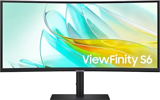 Gebogen 34'' monitor ViewFinity S65UA UWQHD 100 Hz met USB‑C en LAN