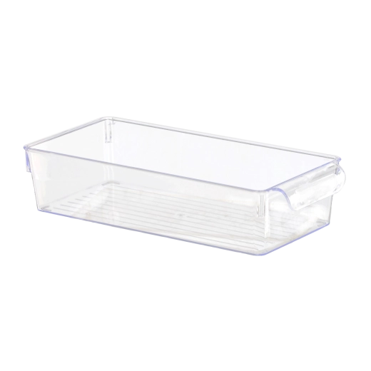 Transparente plastic organizer met deksel 15 × 32,5 × 7,5 cm