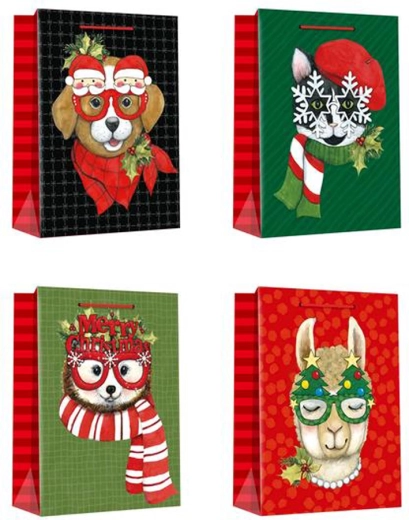 Kerstcadeautas 40 × 30 × 12 cm – mix motieven