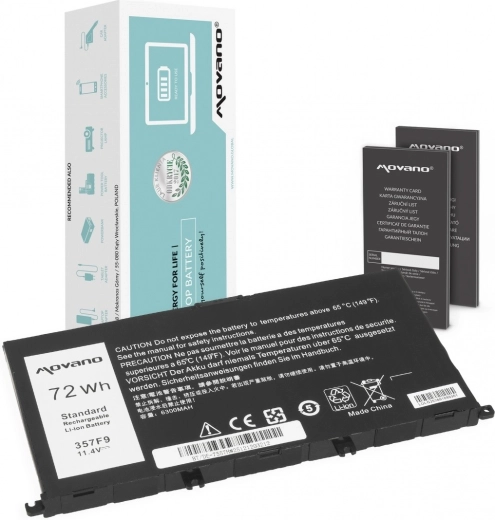 Movano-batterij voor Dell Inspiron 5577 en 7557 6300 mAh (72 Wh)