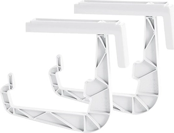Universele houder voor bloembakken aan balustrade, wit 23,5 cm