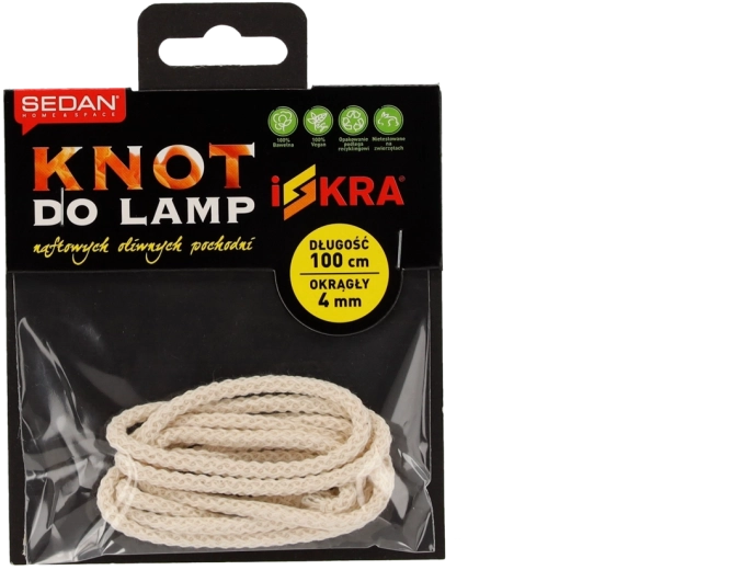 Katoenen ronde lont 4 mm × 1 m ISKRA