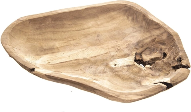 Kom van teakhout 35 × 20 × 4 cm