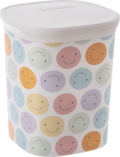 Plastic doos met deksel UH Money smiley