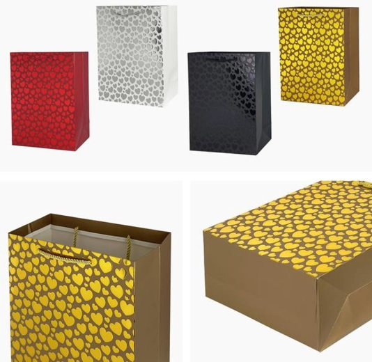 Cadeautas 23 × 18 × 10 cm – mix van motieven