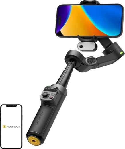 AOCHUAN Smart X3 stabilisator voor mobiel met AI-sensor (zwart)