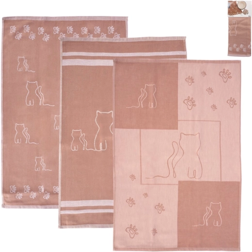 Keukendoeken van Egyptisch katoen Micka, 3 stuks