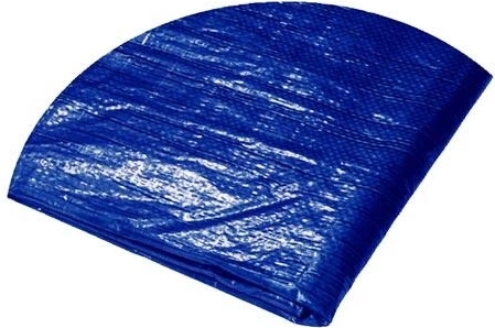 Ronde afdekzeil met ogen 4,5 m, 120 g/m², blauw