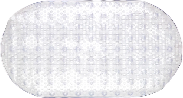 Antislip badmat 66 × 36 cm transparant