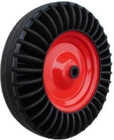 Volledig metalen wiel 400 mm met naaldlager en naaf 20 mm