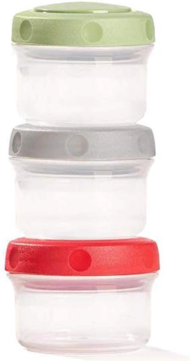 Set van mini voedseldoosjes 3×80 ml