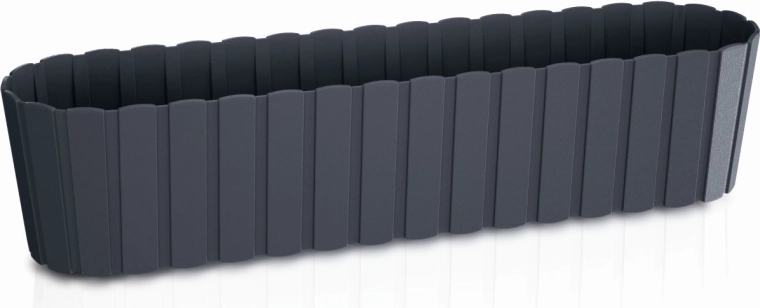 Kunststof plantenbak Boardee Case antraciet 58,7 cm