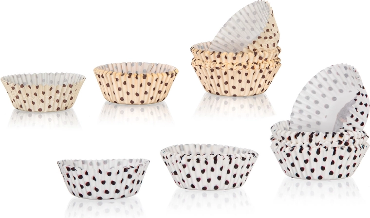 Papieren cupcakevormpjes DOTS mix 6 × 4,1 cm (100 stuks)