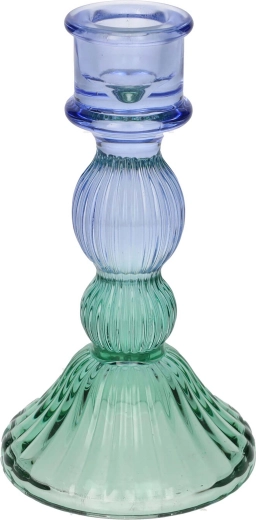 Kandelaar Lior 4,8 × 15 cm – groen‑paars