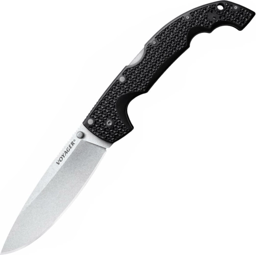 Tactisch vouwmes Cold Steel Voyager Extra Large Drop Point, 14 cm, stonewash, zwart, Griv-Ex