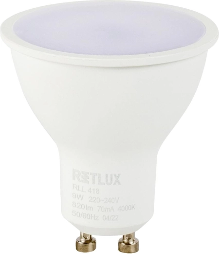 LED-lamp Retlux GU10 9 W 4000 K