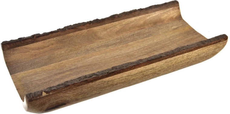 Dienblad mango/schors 40 × 18 × 6 cm