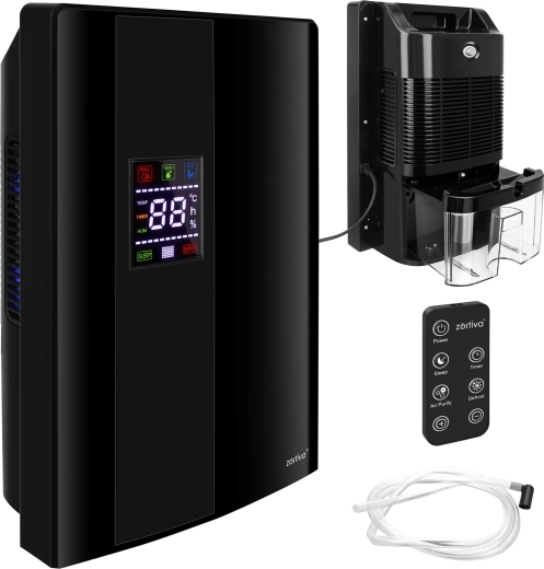 Luchtontvochtiger Zortiva 90 W met hygrostaat, timer en afstandsbediening